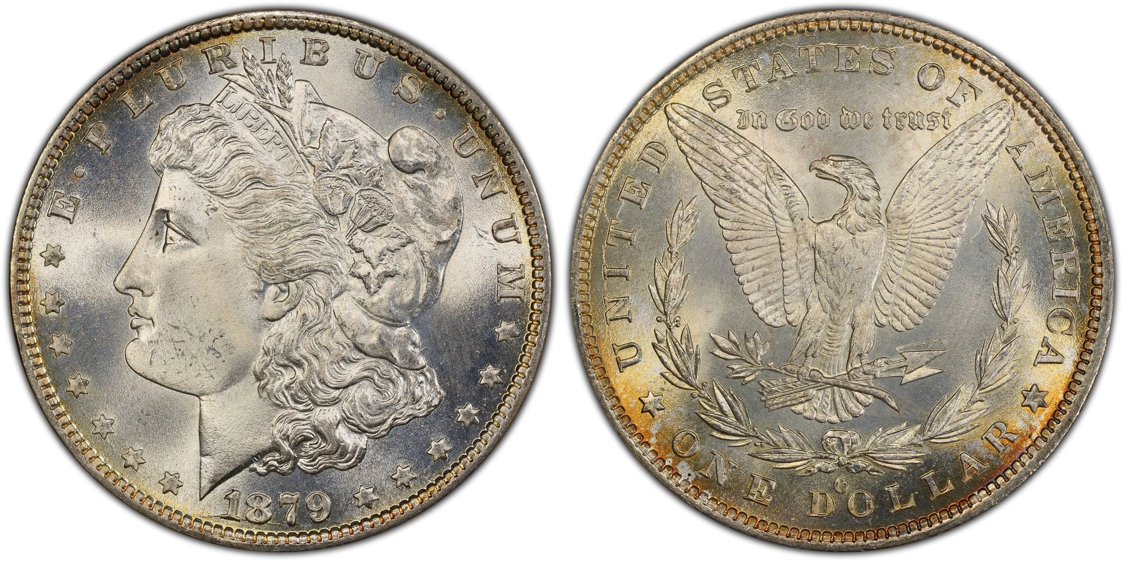 1879-O Morgan dollar with New Orleans mint mark, PCGS MS66+