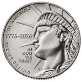 2026-D Enduring Liberty half dollar obverse with Statue of Liberty and 1776–2026 date