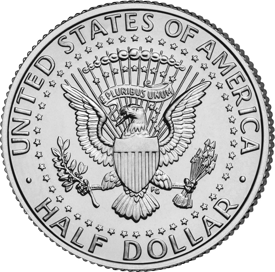 2005-P Kennedy half dollar reverse