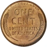 1909-S VDB Lincoln cent reverse showing ONE CENT and the VDB initials