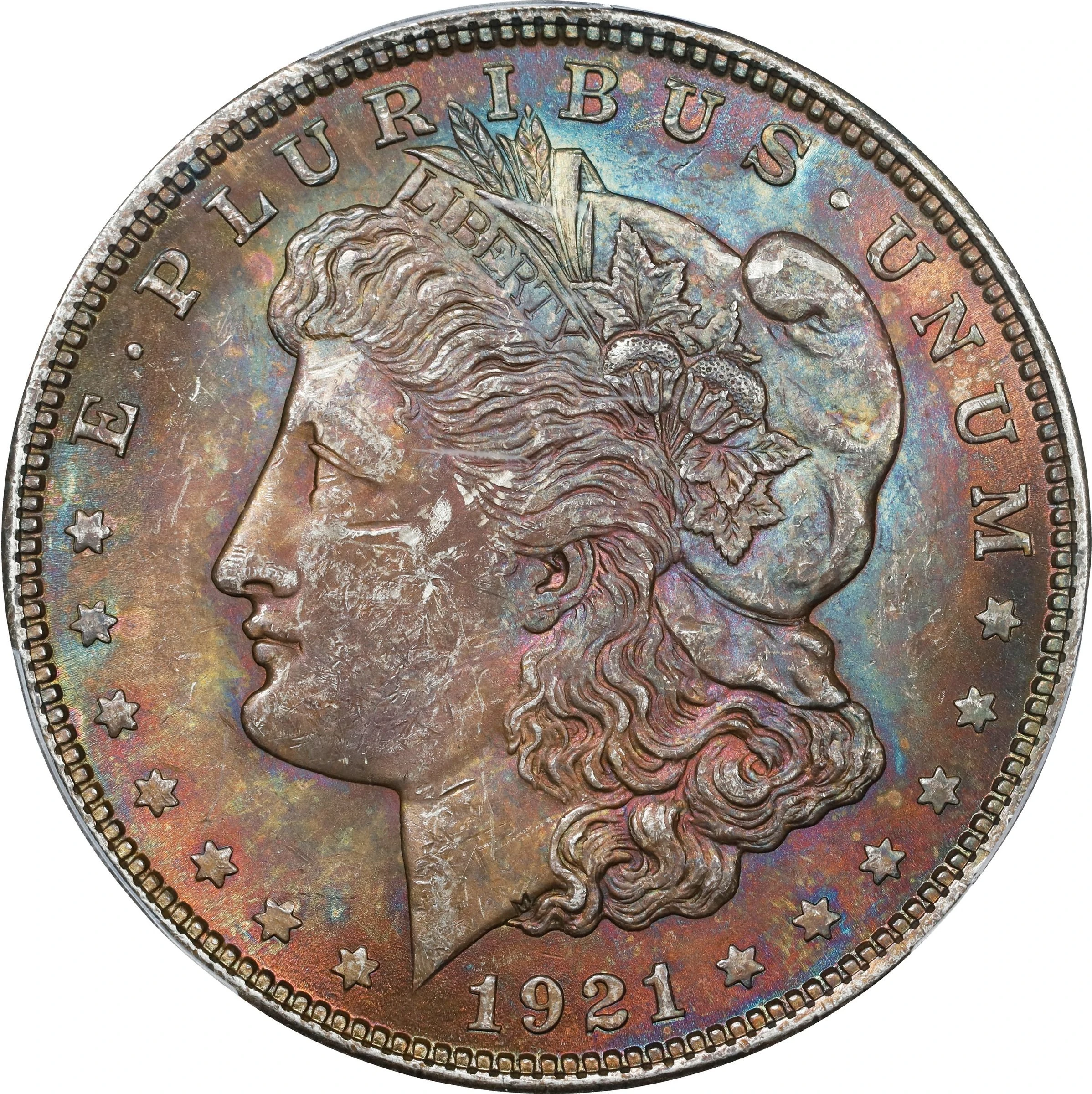 1921 Morgan dollar, Stack’s Bowers lot 93521, PCGS certificate 59315042